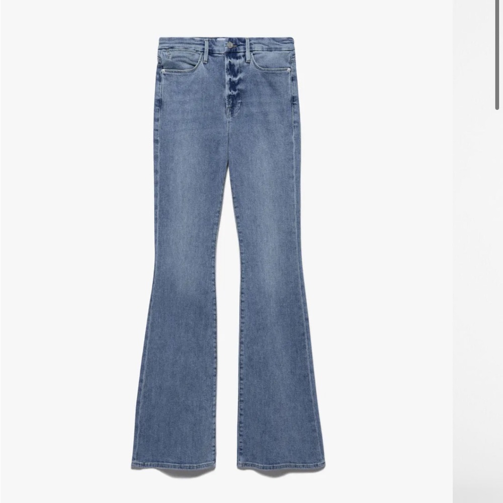 NWT Frame Le Super High Flare in Jadite (size 29)